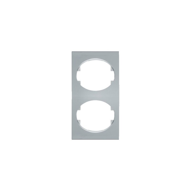 MARCO 2 ELEMENTOS VERTICAL PLATA NIESSEN TACTO