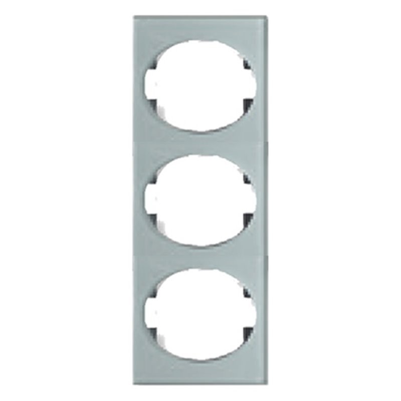 MARCO 3 ELEMENTOS VERTICAL PLATA NIESSEN TACTO