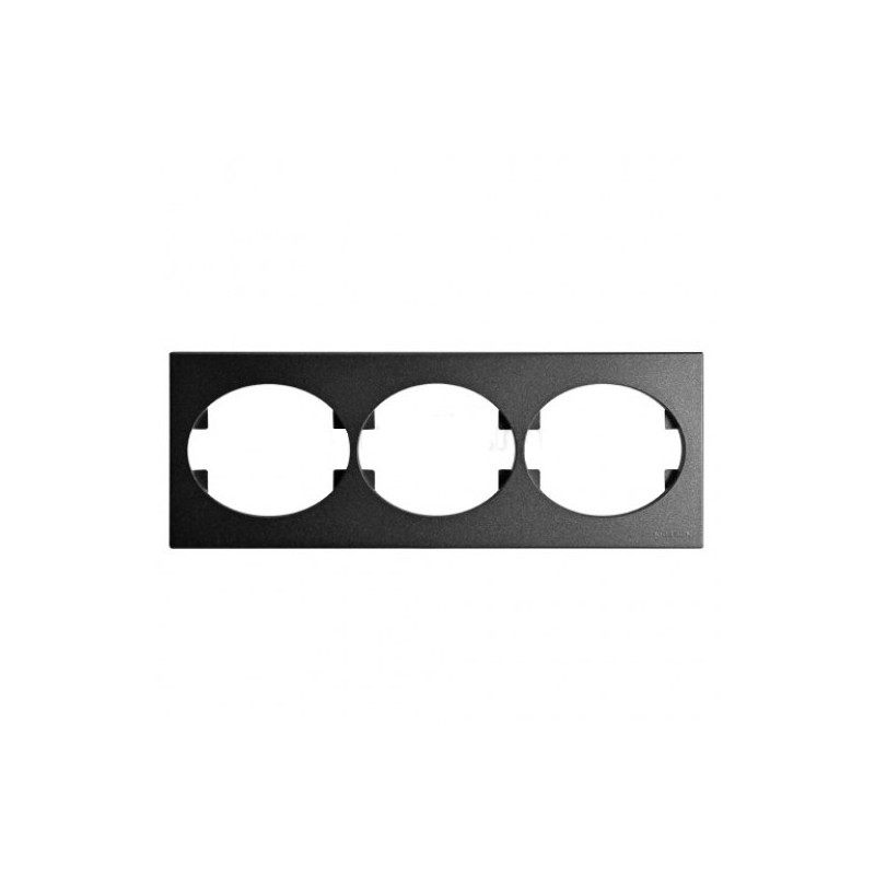 MARCO 3 ELEMENTOS HORIZONTAL ANTRACITA NIESSEN TACTO 5573.1 AN