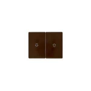 TECLA DOBLE C/FLECHAS PLASTICO MARRON CARSYS