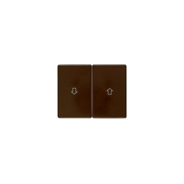 TECLA DOBLE C/FLECHAS PLASTICO MARRON CARSYS