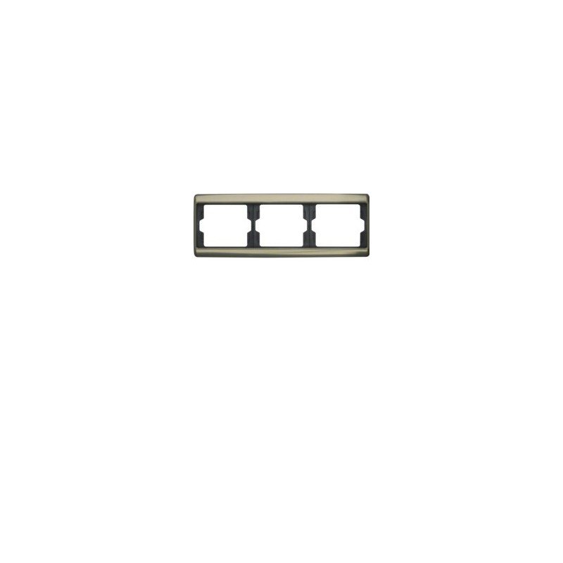 Marco 3 elementos horizontal Arsys bronce claro 13740001
