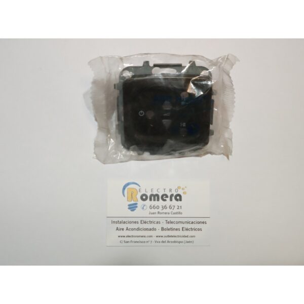 TAPA MANDO 2 CANALES ESTEREO BRONCE NIESSEN ARCO 8258.2 BR