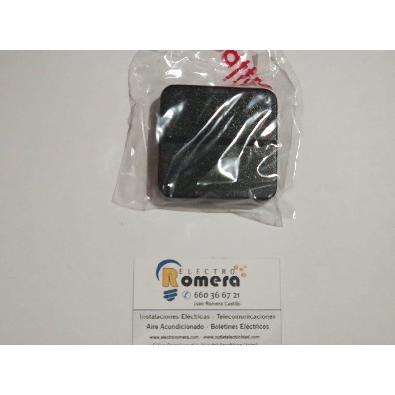 TECLA LUMINOSA NEUTRA NEGRA FONTINI QUATTRO 40-603-02-0