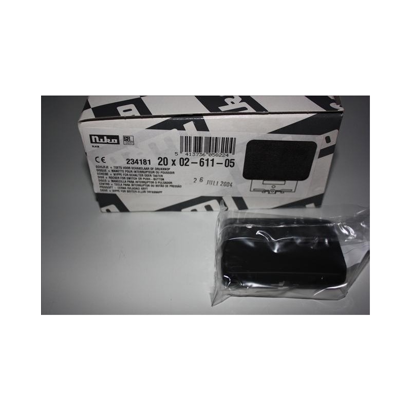 TECLA PULSADOR 02-611-05 NIKO NEGRO