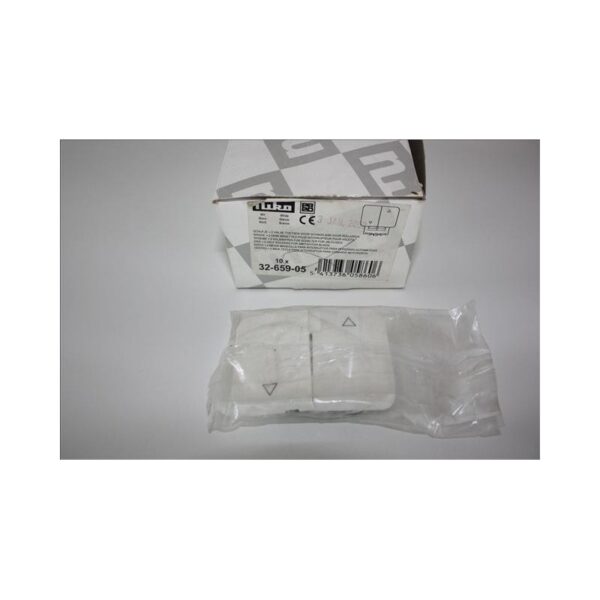 TECLA DOBLE PARA PERSIANAS BLANCO NIKO 1 TECLA DOBLE PARA PERSIANAS BLANCO NIKO