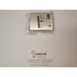 Tecla Interruptor Conmutador con visor Niessen Olas Niquel Cava