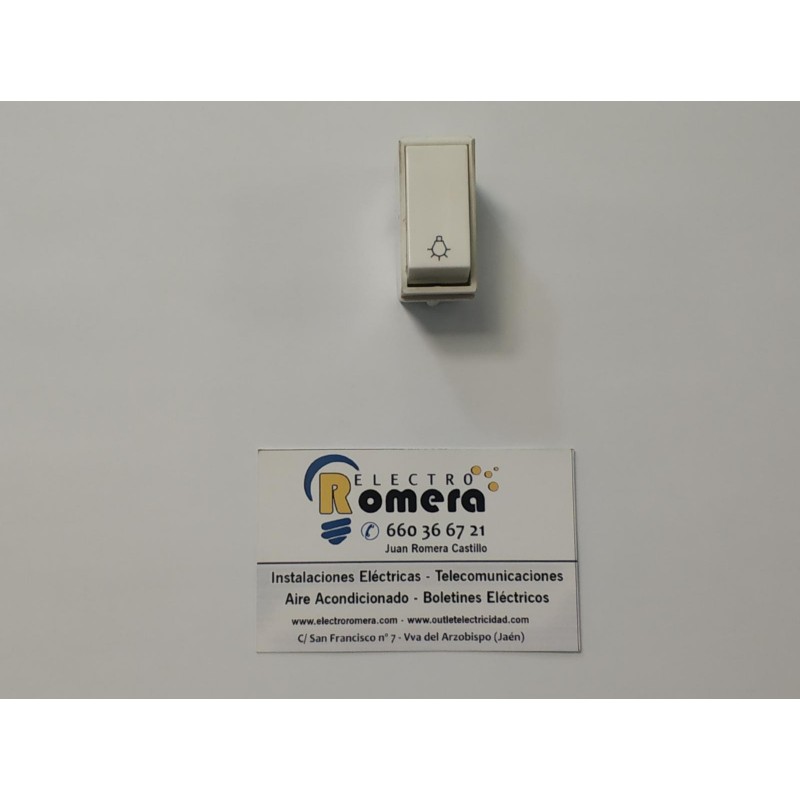 PULSADOR DE PASO C/ SIMBOLO LUZ BJC ANTIGÜEDADES