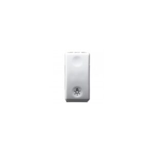 Pulsador con símbolo luz 10A blanco serie SYSTEM GEWISS