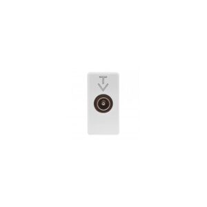 Base antena coaxial TV  blanco serie SYSTEM GEWISS