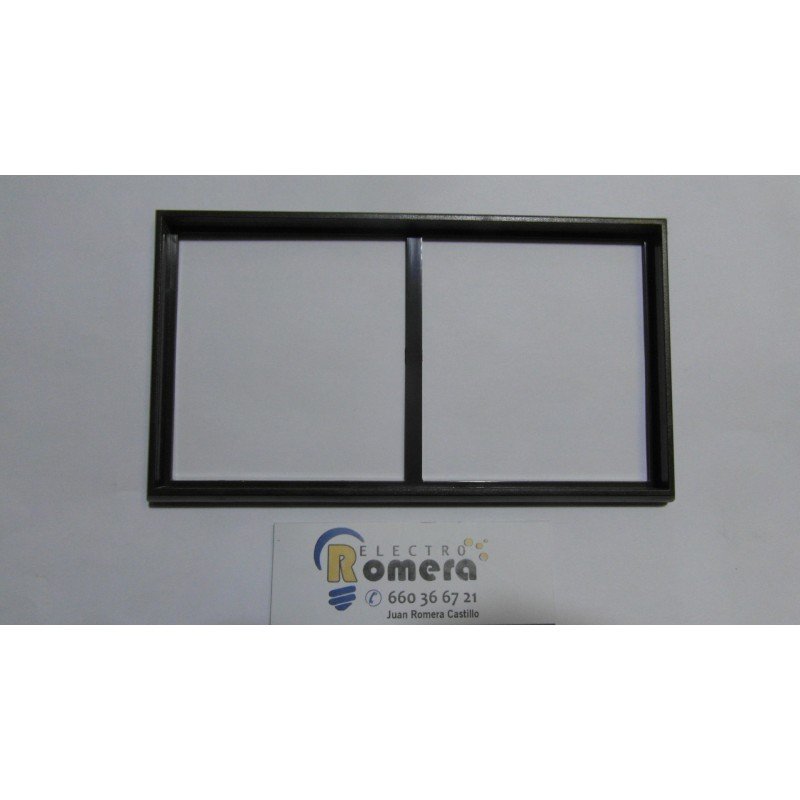 MARCO EMBELLECEDOR 2 ELEMENTOS MARRON 25620-36