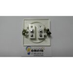 DOBLE INTERRUPTOR CON MARCO FENOPLAK