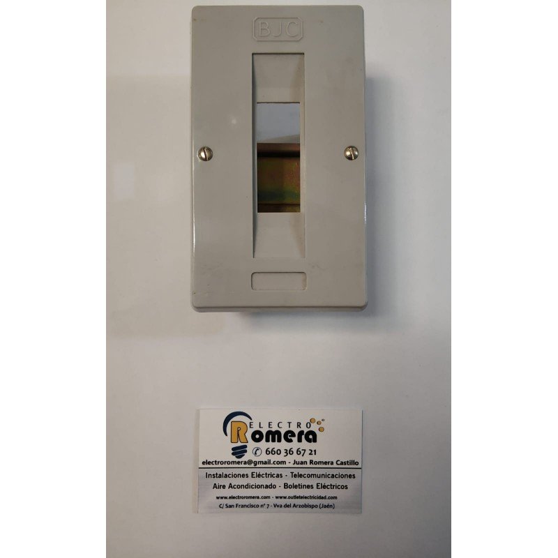 PLACA DE EMPOTRAR Y TRASCUADRO 1 ELEMENTO