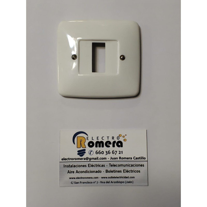 PLACA "TELEVISION" BJC 2 ELEMENTOS PARA 1 MECANISMO 487