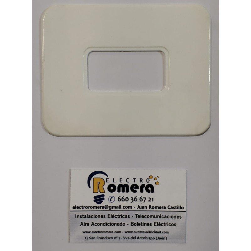 PLACA PROTECTORA BLANCA 1 ELEMENTO BJC