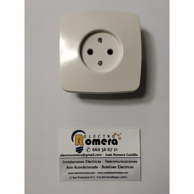 BASE ENCHUFE EMPOTRAR 10/16 A BLANCO FPM