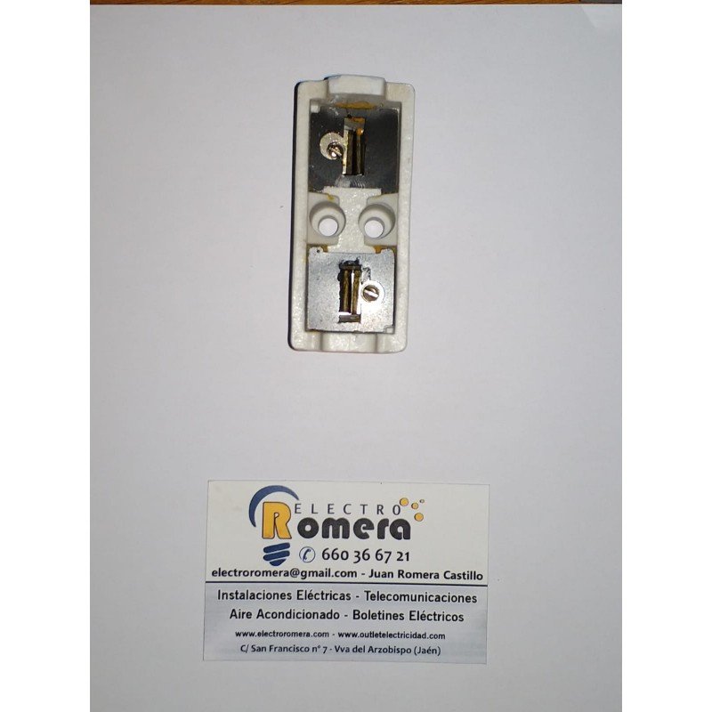 PORTAFUSIBLES (CONEXIÓN DELANTERA) PORCELANA CARTUCHOS TAMAÑO 1