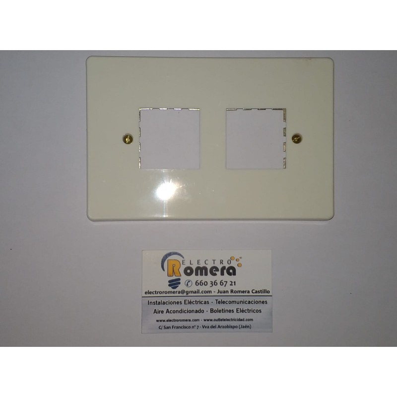 PLACA CUADRADA LINEAL 2 ELEMENTOS