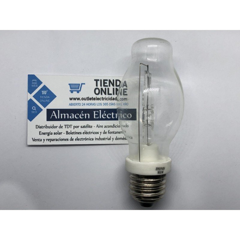 BOMBILLA HALOGENA CON DOBLE ENVOLTURA 100W E27 220/240V