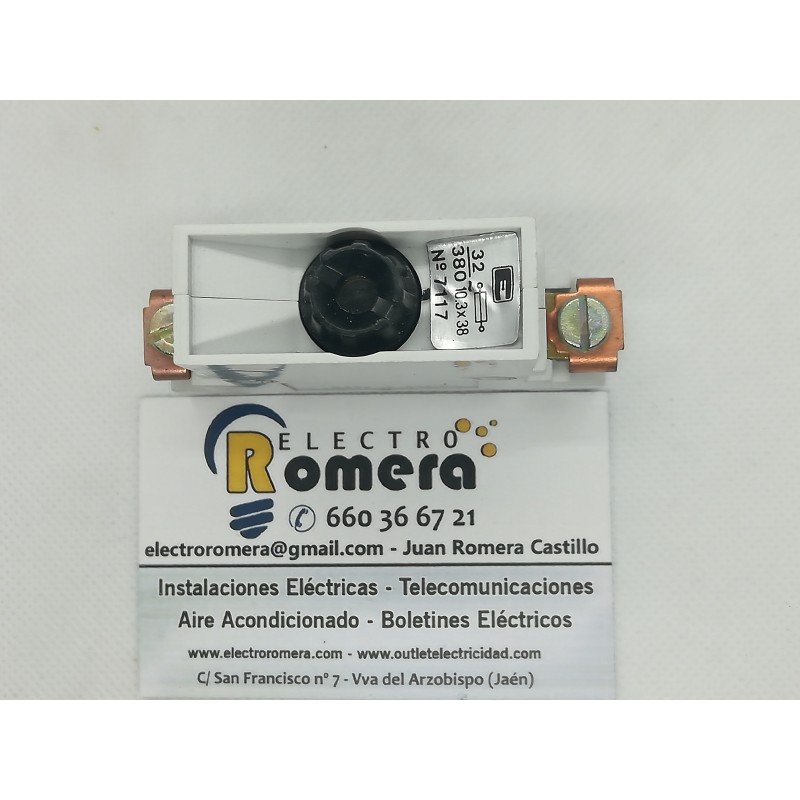 SISTEMA MODULAR EUNEA PORTAFUSIBLES UNIPOLARES 32A. 380V. PARA CARTUCHO