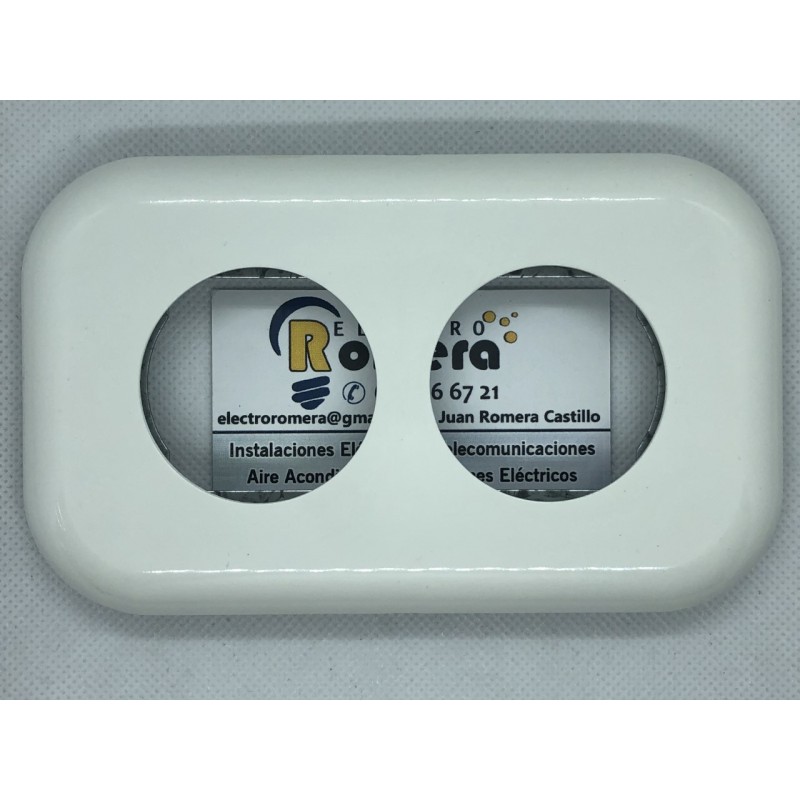 MARCO 2 ELEMENTOS BLANCA ESFERICO 201