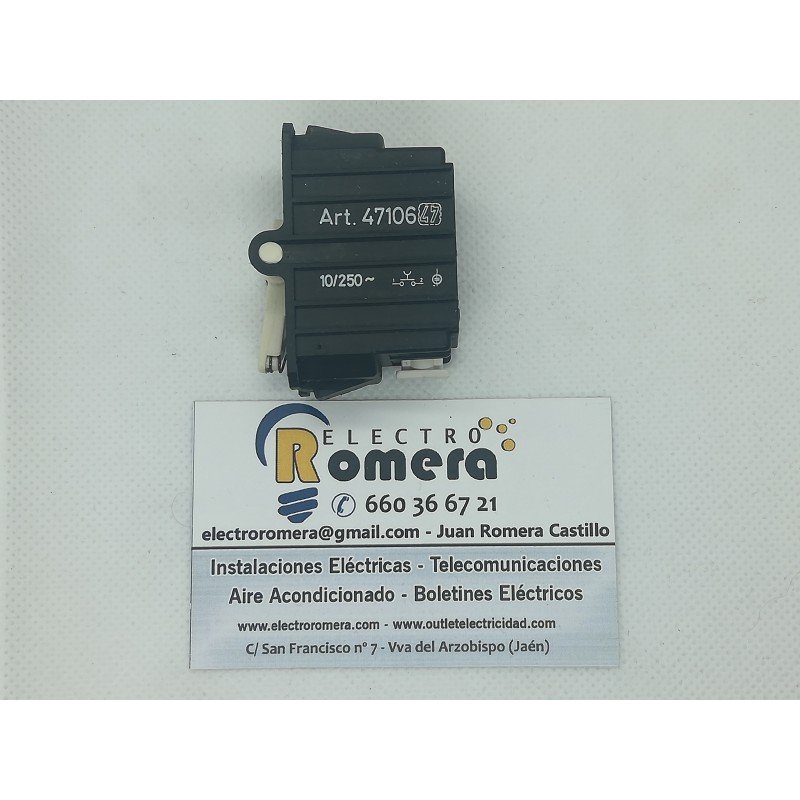PULSADOR 10A 250V EUNEA 47106.47