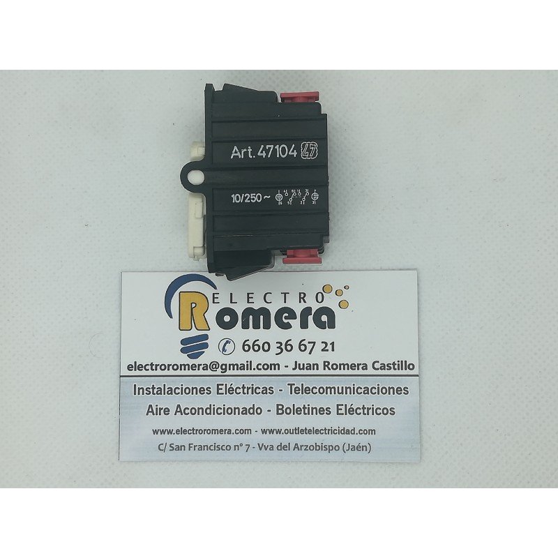 DOBLE COMUTADOR 10A 250V EUNEA 47104