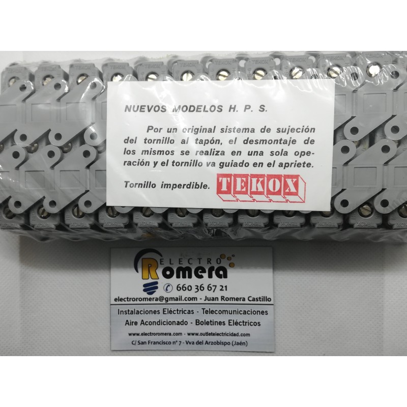 REGLETA DE CONEXIONES CON TORNILLO IMPERDIBLE 70mm TEKOX