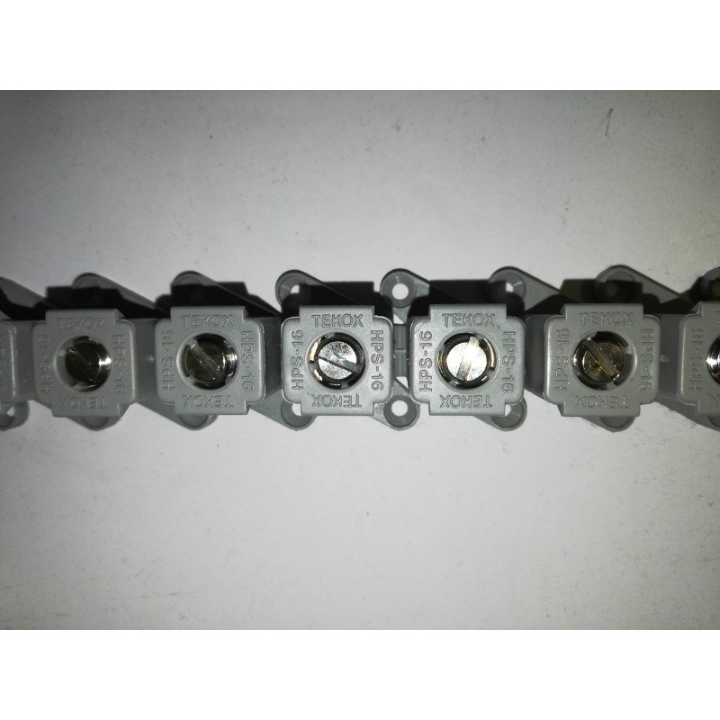 REGLETA DE CONEXIONES CON TORNILLO IMPERDIBLE 16mm TEKOX 3 REGLETA DE CONEXIONES CON TORNILLO IMPERDIBLE 16mm TEKOX