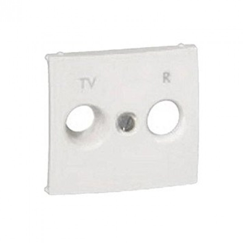 PLACA TOMA TV/R BLANCO LEGAND