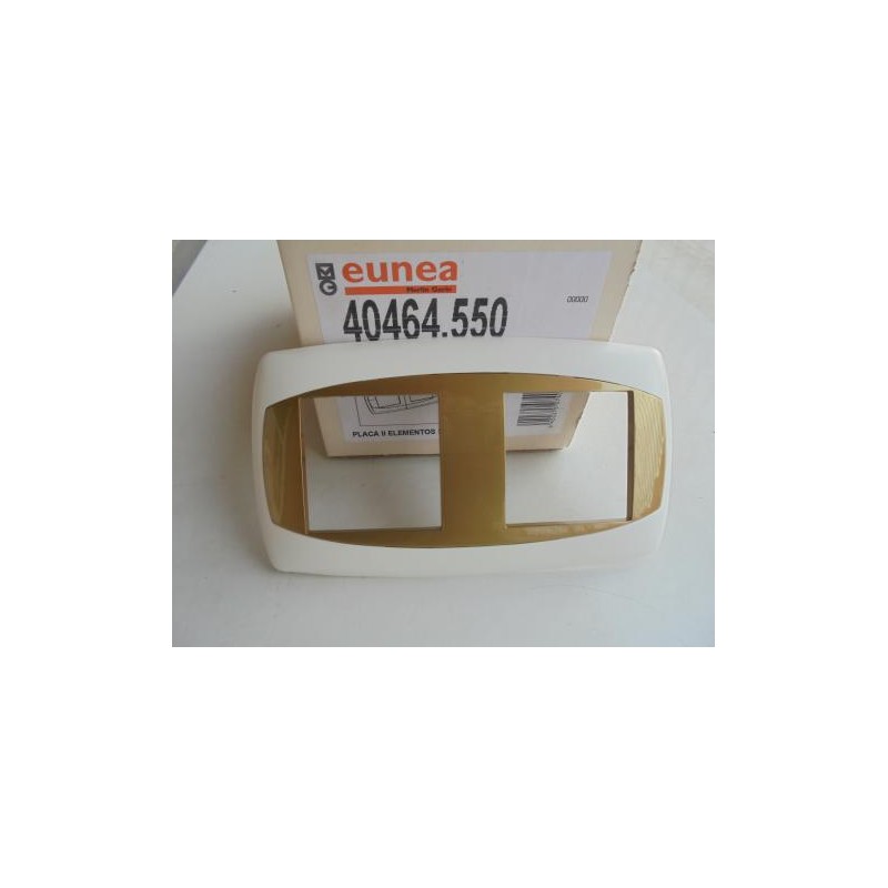 PLACA DE 2 ELEMENTOS BLANCO SM100