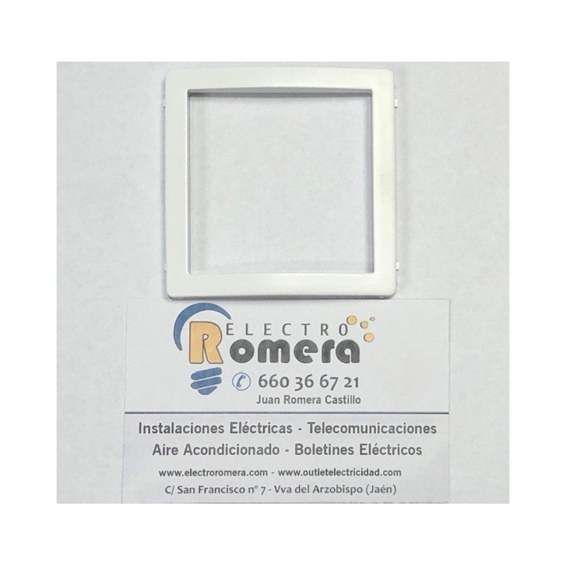 EMBELLECEDOR CENTRAL PARA  PLACA  SM-180 BLANCO POLAR EUNEA