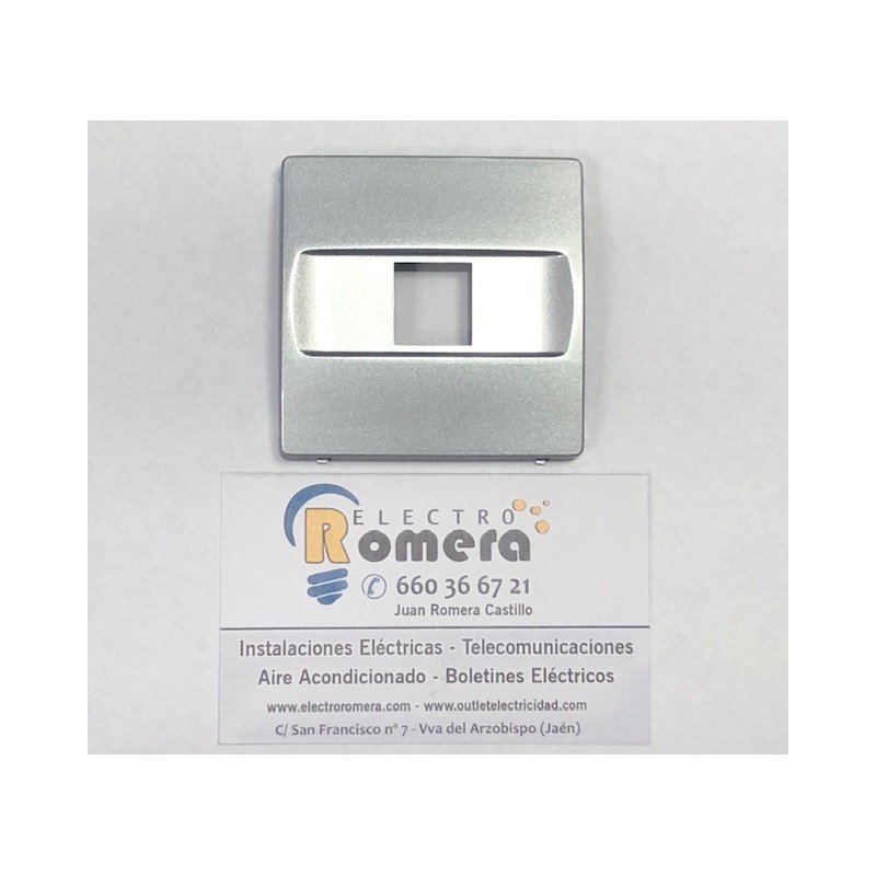TOMA TAPA TELEFONO EUNEA SM-180 PLATA/ ALUMINIO.