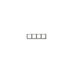 PLACA 4 ELEMENTOS VERTICAL GRIS LAVA BJC CORAL