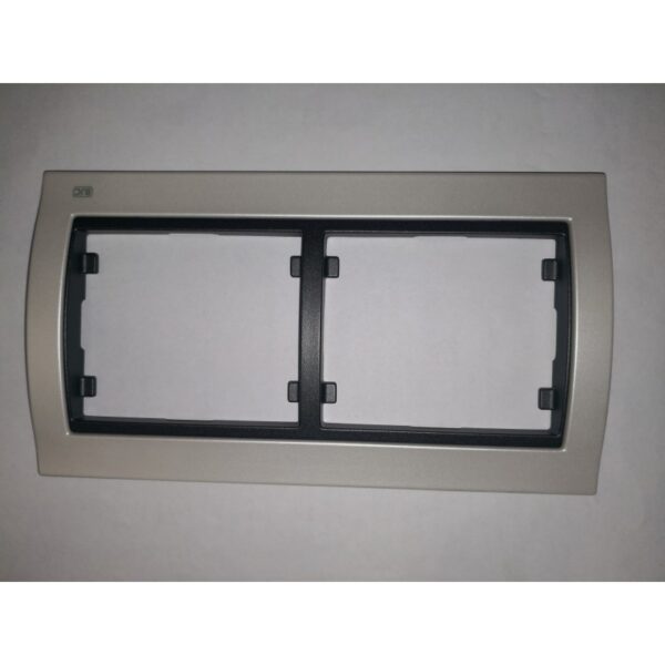 Marco 2 elemento BLANCO PERLA COSSO HORIZONTAL BJC Mega 22002-BPC 1 Marco 2 elemento BLANCO PERLA COSSO HORIZONTAL BJC Mega 22002-BPC