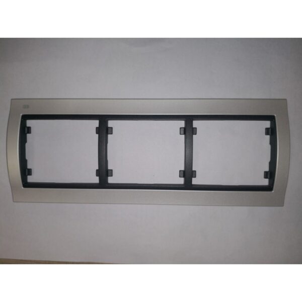 Marco 3 elemento BLANCO PERLA COSSO HORIZONTAL BJC Mega 22003-BPC 1 Marco 3 elemento BLANCO PERLA COSSO HORIZONTAL BJC Mega 22003-BPC