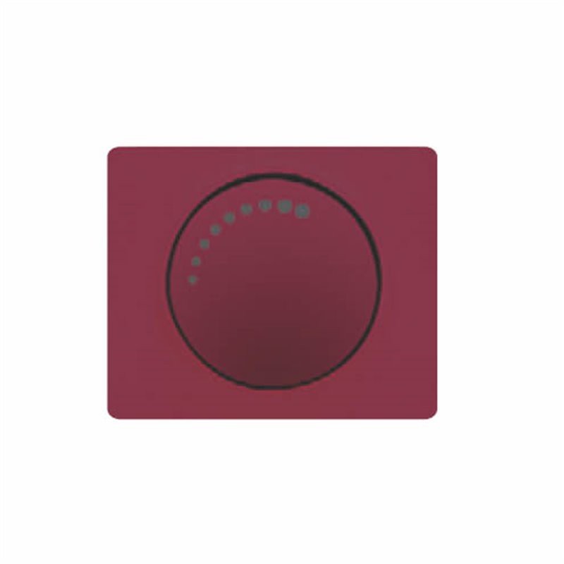 TAPA Y BOTON REGULADOR DE LUZ ROJO BURDEOS