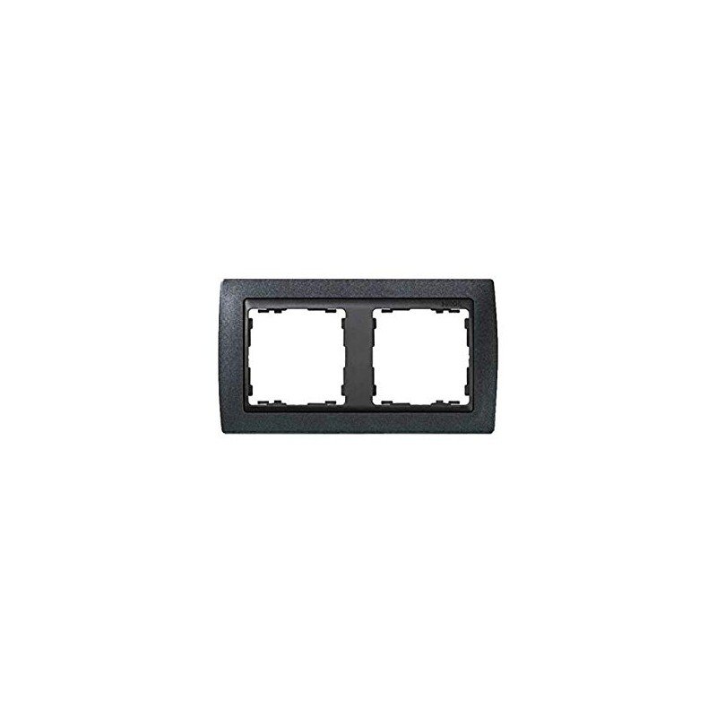 Marco para 2 elementos gris granito interior grafito Simon 82 82824-60