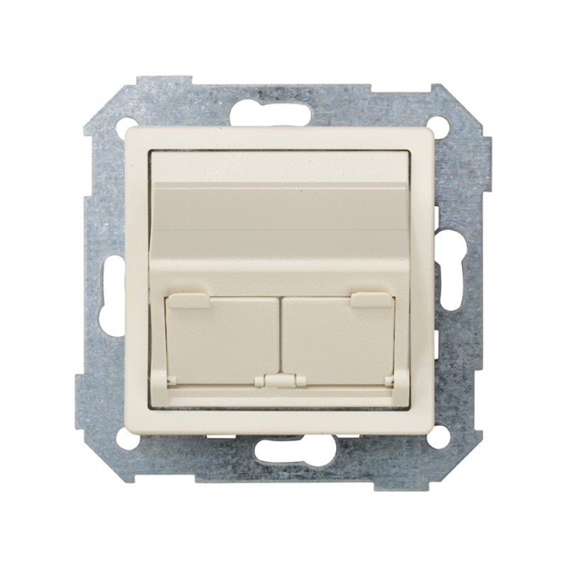 ADAPTADOR UNIVERSAL INFORMATICO 2 CONECTORES MARFIL SIMON 82579-31