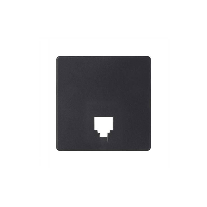 Tapa toma teléfono Simon82 82062-63 aluminio mate