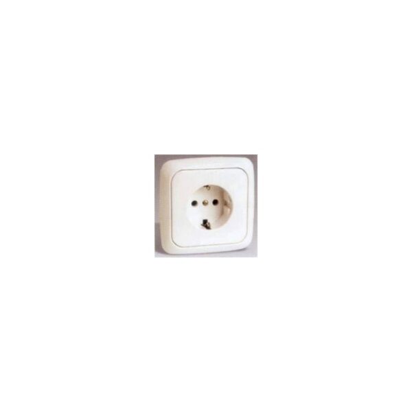 Caratura con marco (para Base Enchufe 2 P T.T Lateral) incorporado 31472-31 marfil