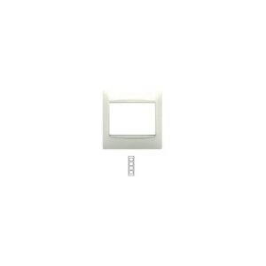 PLACA DE 4 ELEMENTOS VERTICAL 21104-A SIN EMBELLECEDOR BEIGE