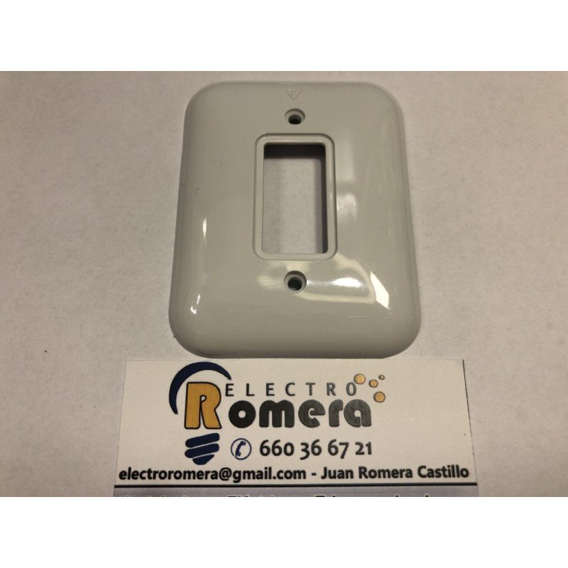 Placa rectangular blanco 151