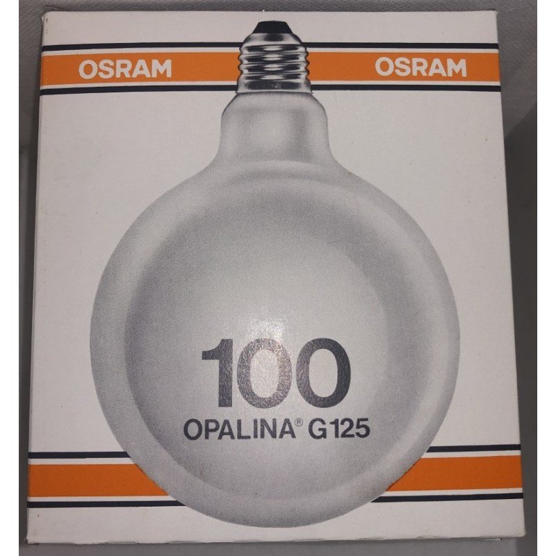 BOMBILLA OPALINA 100W G 125 OSRAM  OPACA E27