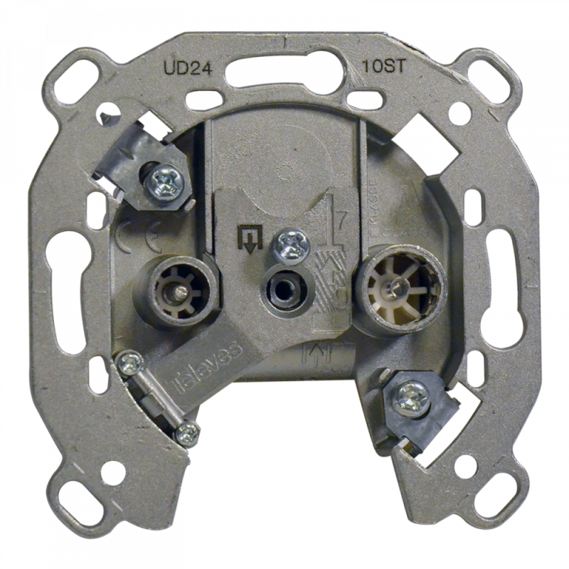 Toma televes intermedia separadora 2 conectores: FM/TV-SAT 5228
