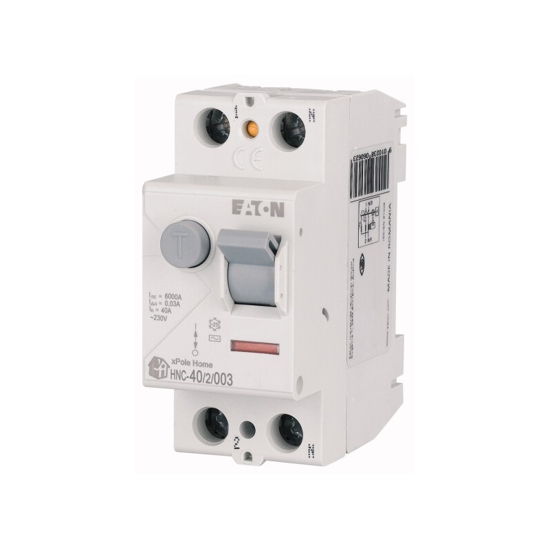 INTERRUPTOR DIFERENCIAL EATON HOME 2P 40A 30mA CL.AC 19469