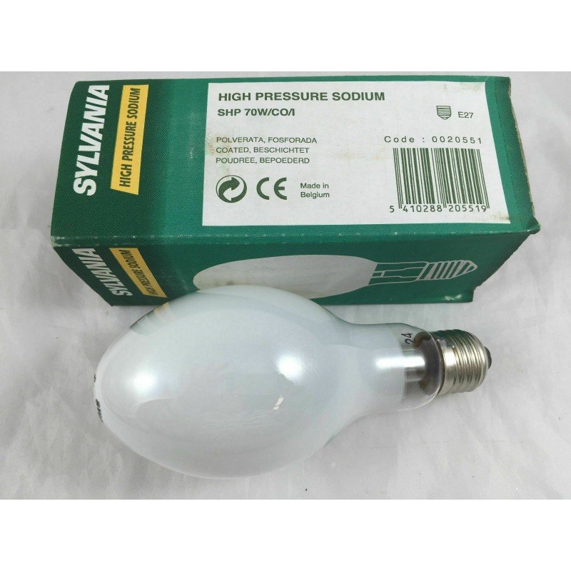 SYLVANIA SHP 70W/CO/I Lamp 70W HPS High Pressure Sodium E27