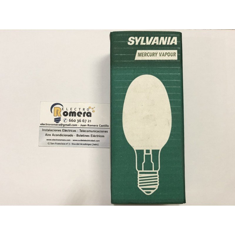 BOMBILLA SYLVANIA VAPOR MERCURIO 80W HSL BW E27
