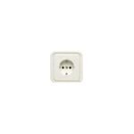 TAPA PARA BASE ENCHUFE TOMA TIERRA LATERAL MONOBLOCK SERIE IBIZA BLANCO 10032