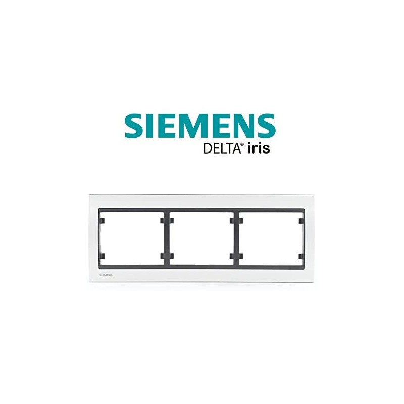 MARCO 3 ELEMENTOS HORIZONTAL METAL COSSO BLANCO PERLA MEGA 22003-PEC